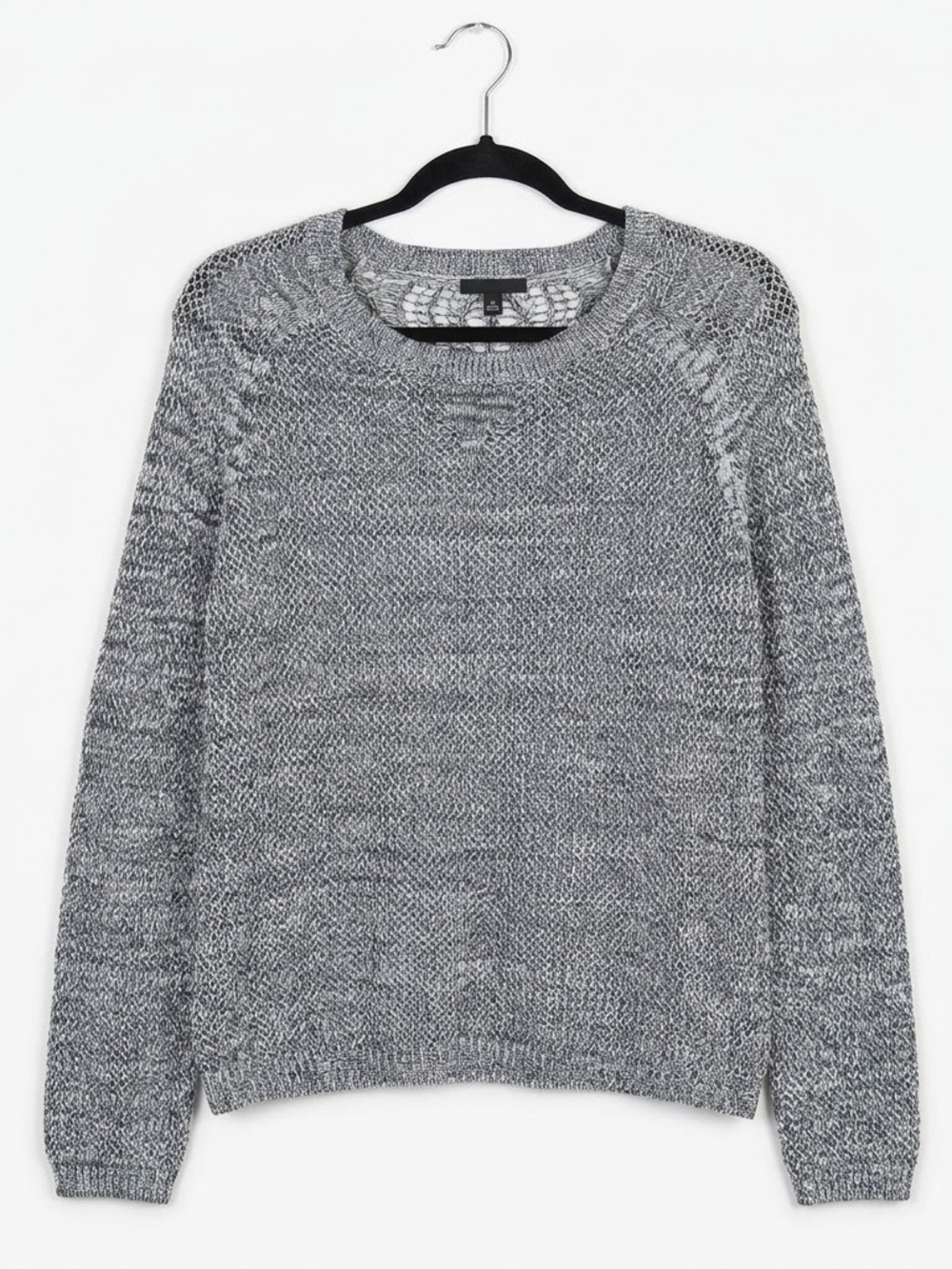 A.N.A  Women's Marled Gray Crewneck Sweater Size XL #51